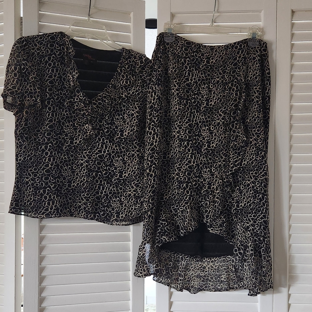 Vintage 2pc skirt set